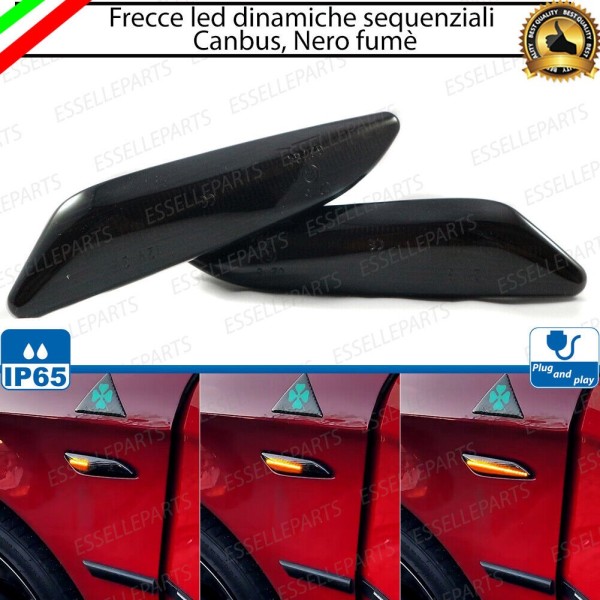 Placchette Dinamiche Laterali Nere A LED Per Frecce Specifiche Alfa Romeo 156