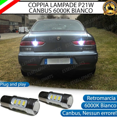 Luci Led Retromarcia 6000K Bianco per Alfa Romeo 156 Canbus