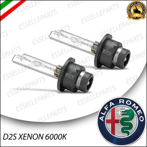 Coppia lampade ricambio D2S Xenon 6000K bianco Ghiaccio Alfa Romeo 156 Pre-Restyling