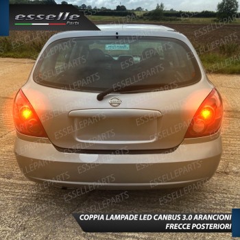 Coppia Frecce Posteriori P21W 35 LED Canbus Nissan Almera MK2 Fino al 07-2002