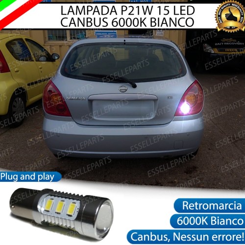 Lampada Led Retromarcia per Nissan Almera MK2 6000K