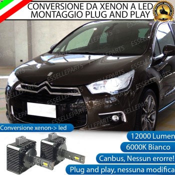 Coppia Lampade D1S LED Da Xenon A LED 12000 Lumen 6000K Citroen C4 Ii