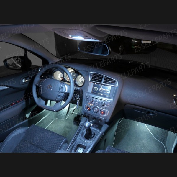 Kit LED interni Completo 6000K Luce Bianca Canbus Citroen C4 MK2