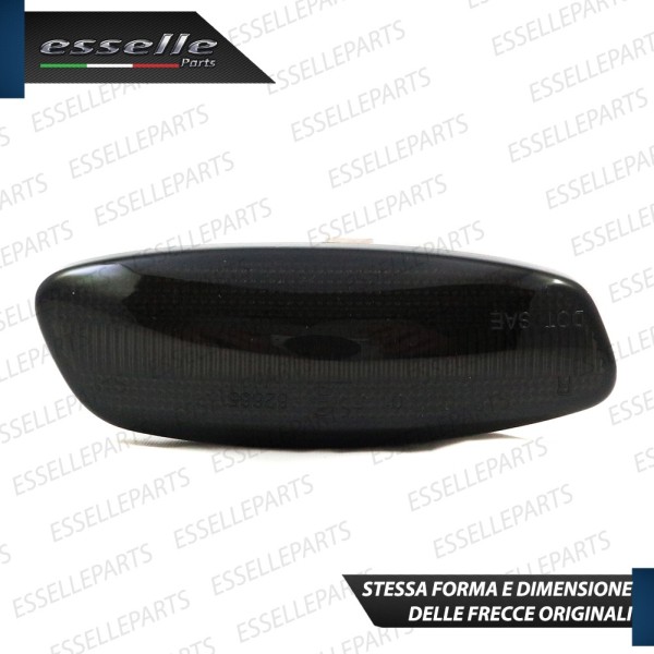 Placchette Dinamiche Laterali Nere Fumè LED Per Frecce Specchietti Citroen C4 MK2