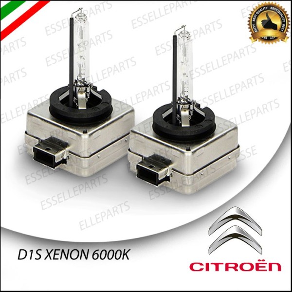Coppia lampade ricambio D1S Xenon 6000K bianco Ghiaccio per Citroen C4 MK2