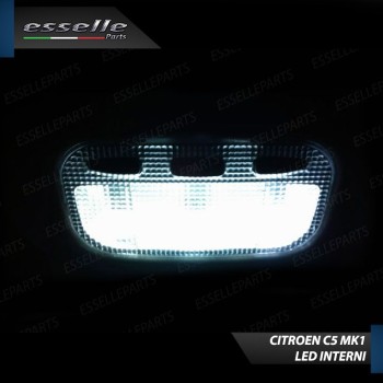 Kit LED interni + Luci targa LED 6000K bianco Canbus Citroen C5 MK1