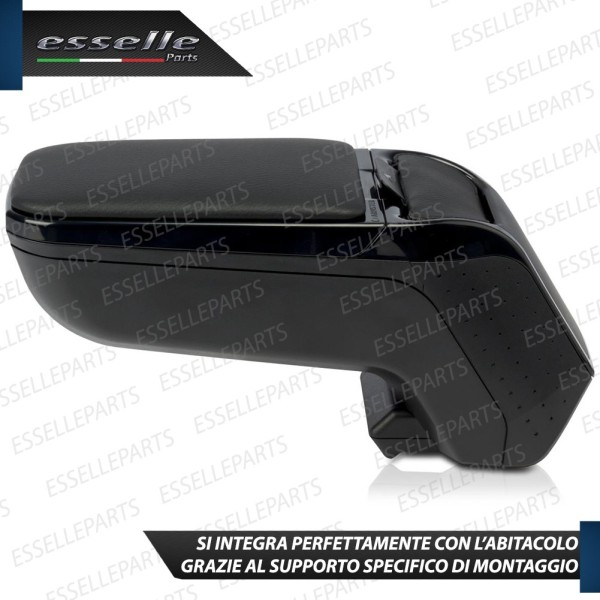 Bracciolo Portaoggetti In Eco Pelle Regolabile Specifico Per Volkswagen Caddy Iii