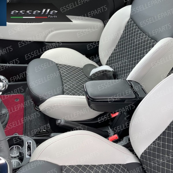 Bracciolo Portaoggetti In Eco Pelle Regolabile Specifico Per Volkswagen Caddy Iii