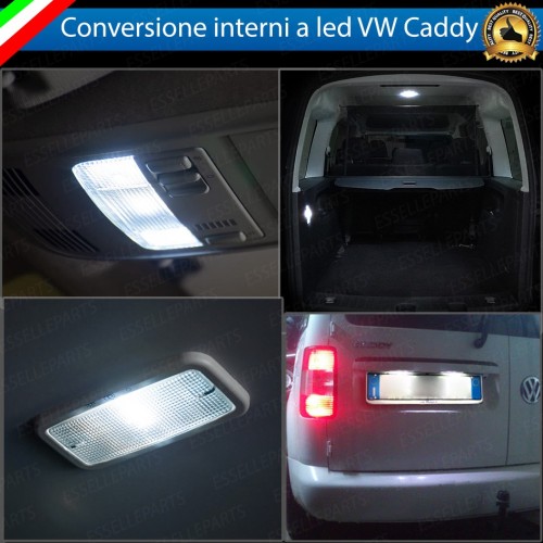 Kit LED interni + Luci targa LED 6000K Luce Bianca Canbus Per Vw Caddy MK3