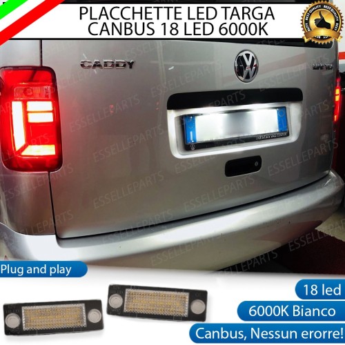 Placchette Complete Da 18 LED Luci Targa Specifiche Per Vw Caddy MK3