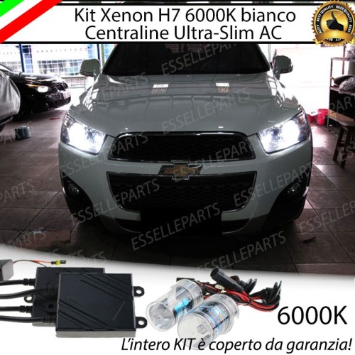 Kit Xenon H7 Anabbaglianti AC 6000K bianco ghiaccio Chevrolet Captiva Pre-Restyling