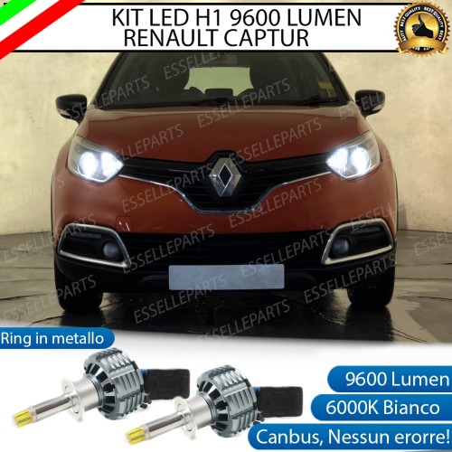 Kit Full LED H1 9600 Lumen 6000K bianco Anabbaglianti Renault Captur Pre-Restyling