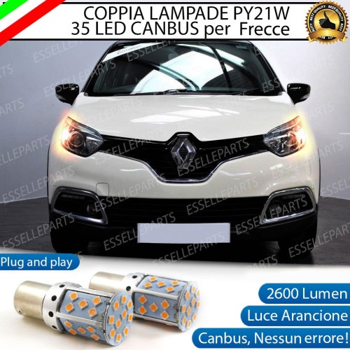 Coppia Frecce Anteriori Py21W 35 LED Canbus Renault Captur