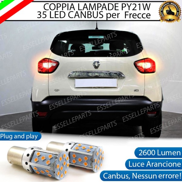 Coppia Frecce Posteriori Py21W 35 LED Canbus Renault Captur