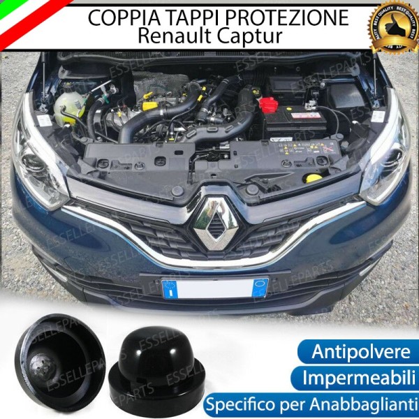 Coppia Tappi Coprifaro Maggiorati Posteriori Anabbaglianti Renault Captur