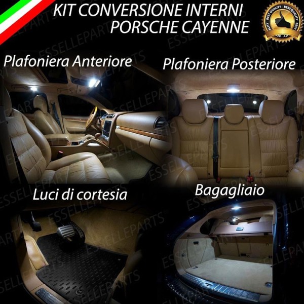 Kit LED interni Completo 6000K Luce Bianca Canbus Porsche Cayenne
