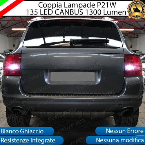 Coppia Lampade Retromarcia P12W Canbus 135 LED 6000K Porsche Cayenne Pre-Restyling