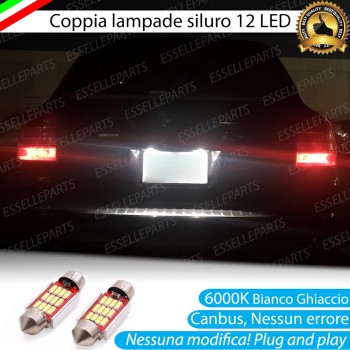 Coppia lampade siluro 12 LED Luci Targa Canbus 6000K Porsche Cayenne Pre-Restyling Coppia lampade siluro 12 LED Luci Targa Canbus 6000K Porsche Cayenne Pre-Restyling