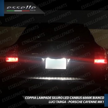 Coppia lampade siluro 12 LED Luci Targa Canbus 6000K Porsche Cayenne Pre-Restyling Coppia lampade siluro 12 LED Luci Targa Canbus 6000K Porsche Cayenne Pre-Restyling
