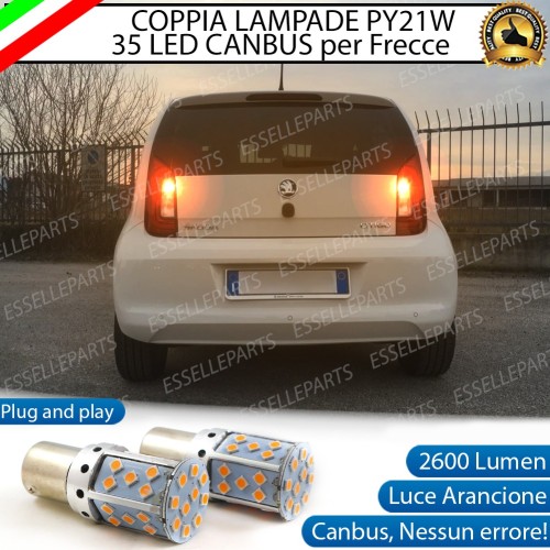 Coppia Frecce Posteriori Py21W 35 LED Canbus Skoda Citigo