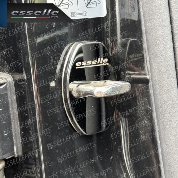 2 X Cover Serratura Porte Adesivo In Metallo Cromo Fume' Per Skoda Citigo