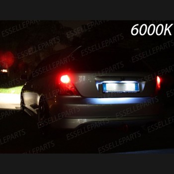 Coppia Luci Targa T10 W5W 9 LED canbus 6000K Bianco per Honda Civic 7G Fino al 2003