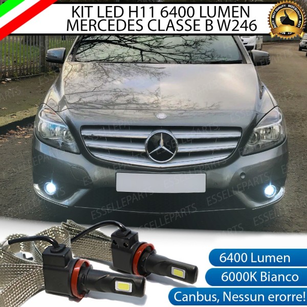 Kit Full LED H11 Fendinebbia 6400 Lumen 6000K bianco Mercedes Classe B W246