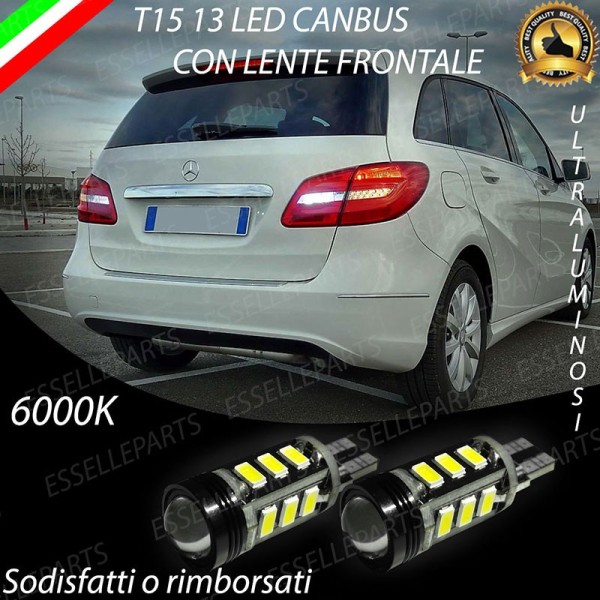 Coppia lampade Retromarcia LED T15 W16W 13 Led Canbus 6000K Mercedes Classe B W246