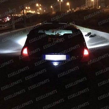 Coppia lampade siluro 3 LED Luci Targa Canbus 6000K per Renault Clio 2 Pre-Restyling