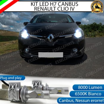 Kit Full LED H7 8000 Lumen 6000K bianco Anabbaglianti Renault Clio 4