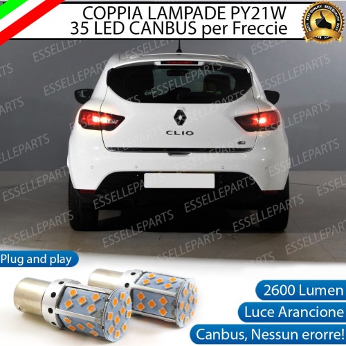Coppia Frecce Posteriori Py21W 35 LED Canbus Renault Clio 4