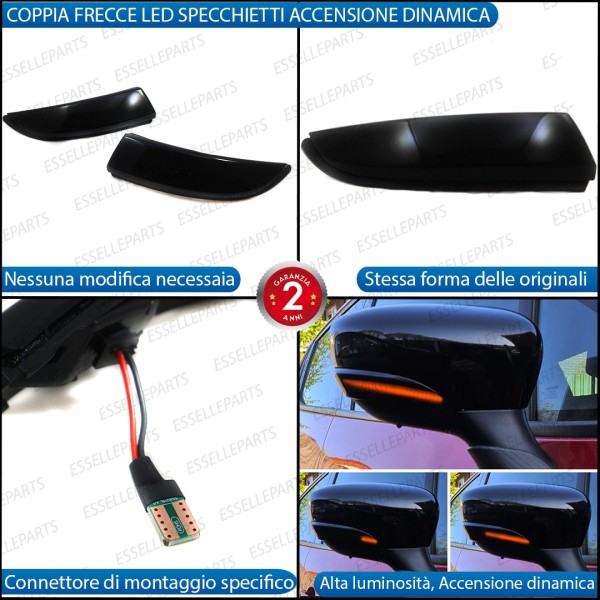 Set Frecce Dinamiche Per Specchietti Laterali Renault Clio Iv