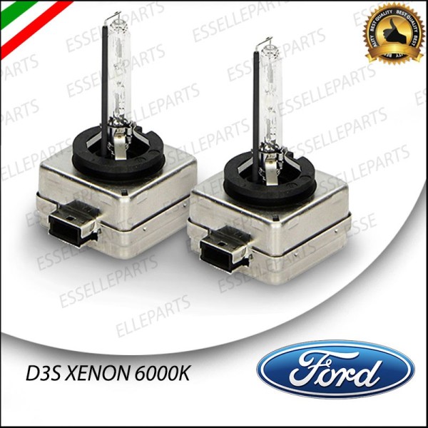 Coppia lampade ricambio D3S Xenon 6000K bianco Ford C-Max MK2 Fino al 2014