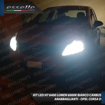 Kit Full LED H7 6400 Lumen 6000K bianco Anabbaglianti Opel Corsa D Fino al 2010 Kit Full LED H7 6400 Lumen 6000K bianco Anabbaglianti Opel Corsa D Fino al 2010