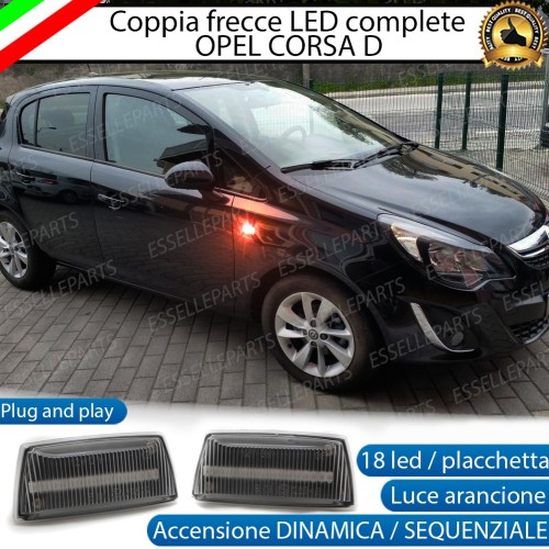 Placchette Dinamiche Laterali A 18 LED Per Frecce Specifiche Per Opel Corsa D