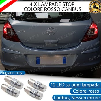 Modelli 5 Porte 4 X Lampade LED Bay15D Stop / Posizione Posteriori Per Opel Corsa D Modelli 5 Porte 4 X Lampade LED Bay15D Stop / Posizione Posteriori Per Opel Corsa D