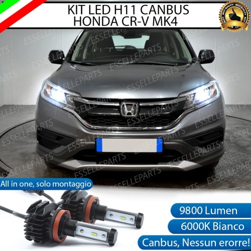 Kit Full LED Anabbaglianti H11 9800 Lumen 6000K bianco Per Honda Cr-V MK4