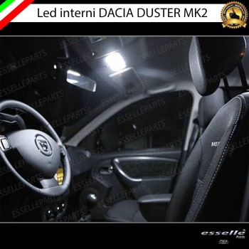 Kit LED interni Completo 6000K bianco Canbus Dacia Duster MK2 Pre-Restyling