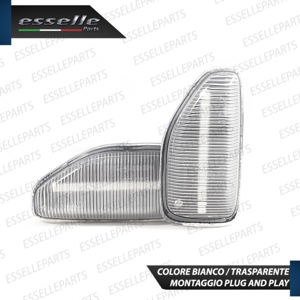 Placchette Dinamiche Laterali Bianche A LED Per Frecce Specifiche Dacia Duster Ii