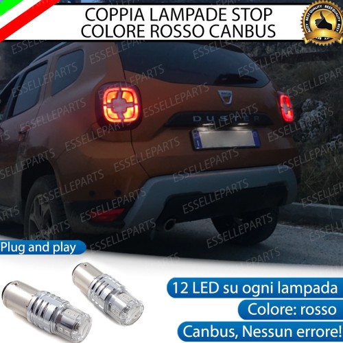 Coppia Lampade LED P21W Stop Posteriori Per Dacia Duster MK2 Pre-Restyling