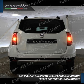 Coppia Frecce Posteriori Py21W 35 LED Canbus Dacia Duster Restyling