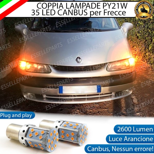 Coppia Frecce Anteriori Py21W 35 LED Canbus Renault Espace 3