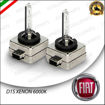 Coppia lampade ricambio D1S Xenon 6000K bianco Ghiaccio per Fiat 500