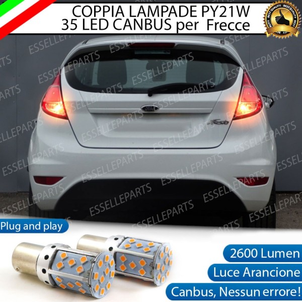 Coppia Frecce Posteriori Py21W 35 LED Canbus Ford Fiesta Vi