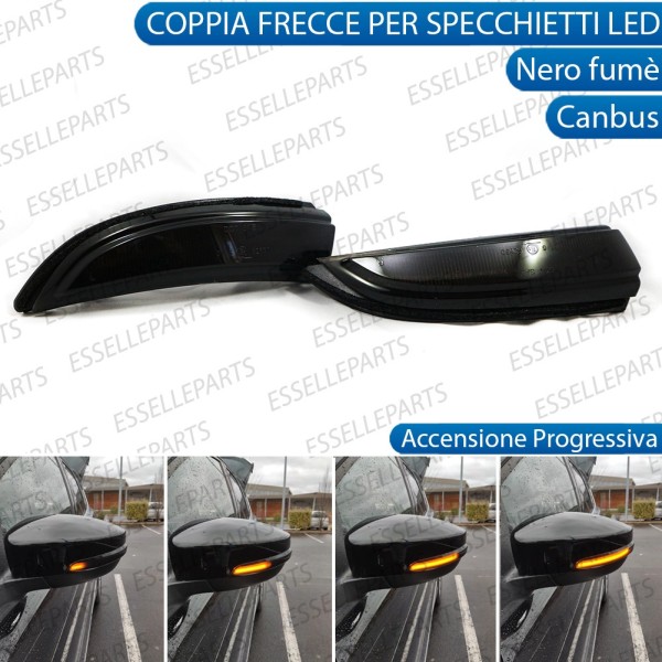 Coppia Frecce LED Dinamiche Laterali Per Specchietti Ford Fiesta MK6