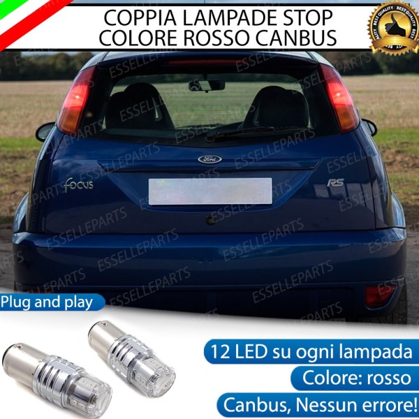 Coppia Lampade LED Bay15D Stop / Posizione Posteriori Per Ford Focus MK1