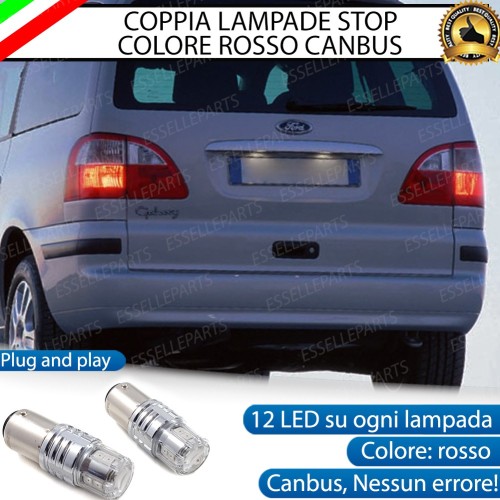 Coppia Lampade LED Bay15D Stop / Posizione Posteriori Per Ford Galaxy MK1