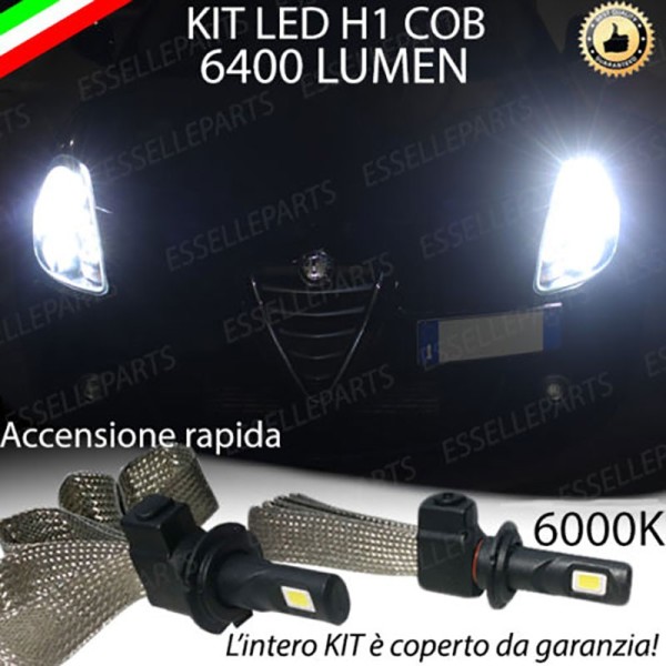 Kit Full LED H1 Abbaglianti 6400 Lumen 6000K bianco Alfa Romeo Giulietta