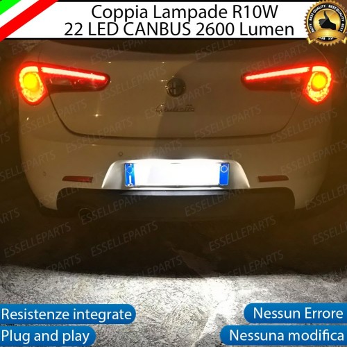 Coppia Lampade R10W 22 Led CANBUS Per Alfa Romeo Giulietta Per Frecce Direzionali Posteriori