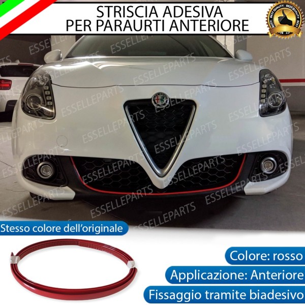 Striscia Per Paraurti Anteriore Colore Rosso Adesiva Per Alfa Romeo Giulietta